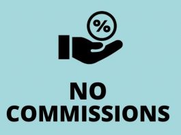 NO COMMISSIONS